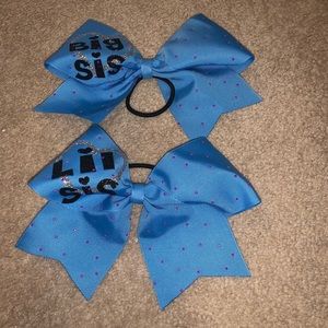 2 big/little sister cheer bow